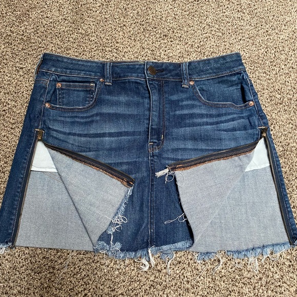 American Eagle hi rise mini skirt size 14 - Picture 2 of 6